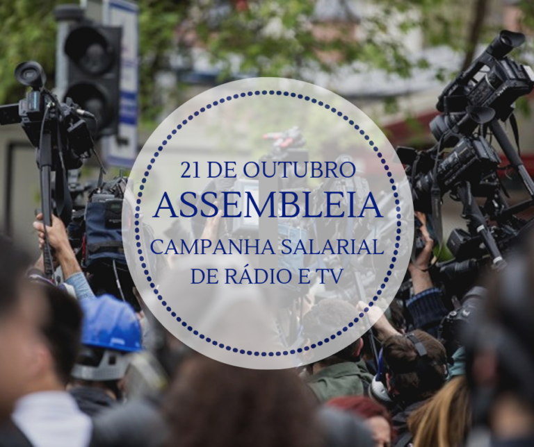 Sindicato convoca jornalistas de rádio e TV para assembleia da Campanha Salarial