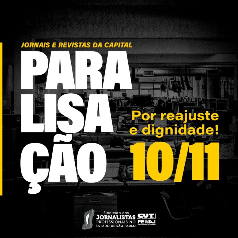 Em assembleia histórica, jornalistas rejeitam proposta patronal por unanimidade