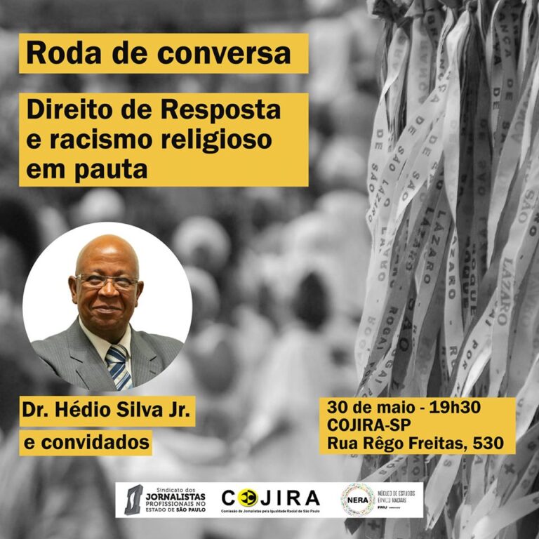 Cojira promove debate Direito de Resposta e Racismo Religioso em Pauta