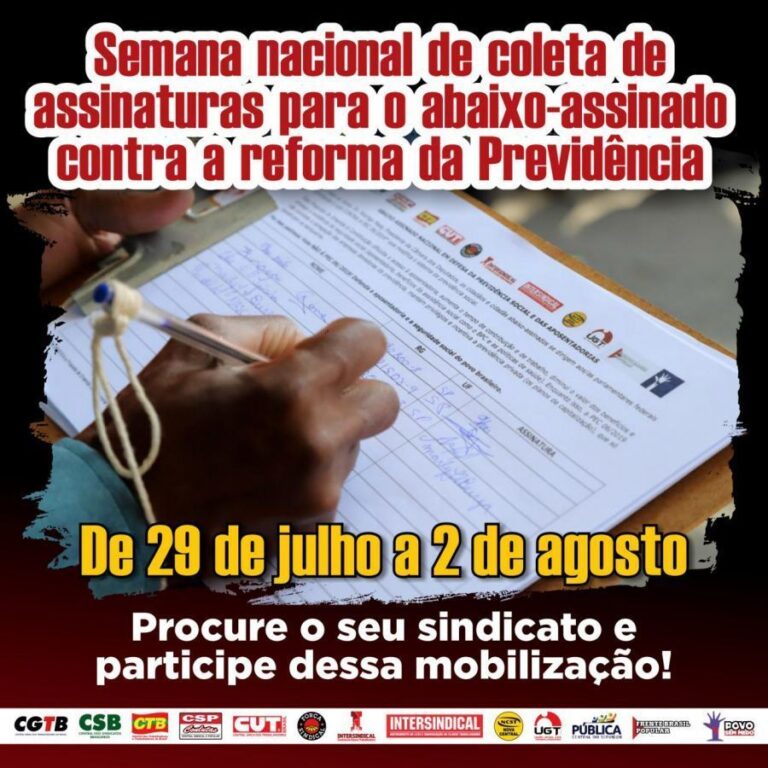 Sindicato dos Jornalistas adere a semana de mobilização contra a reforma