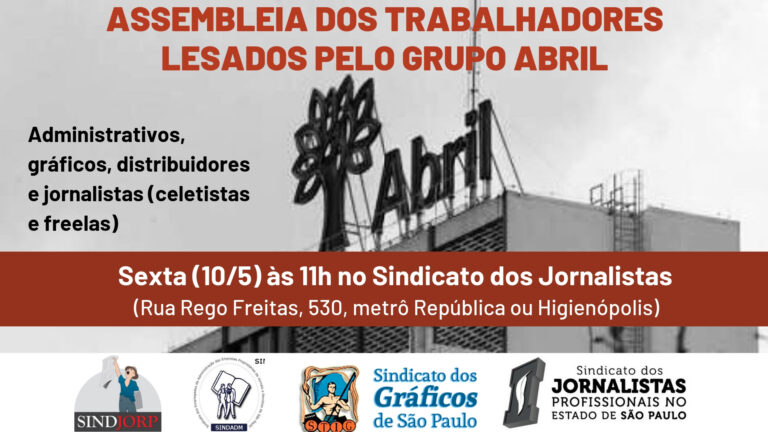 Nesta sexta, assembleia de trabalhadores lesados pelo Grupo Abril