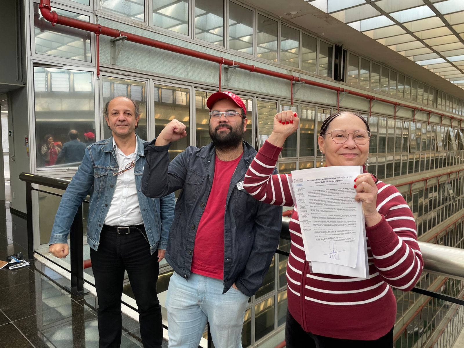 Sindicato visita Alesp em busca de adesão ao Pacto pelo fim da violência contra jornalistas