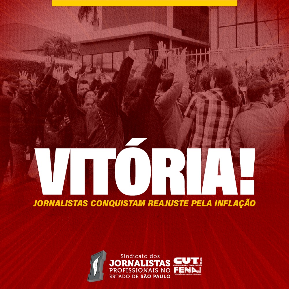 Vitória: Jornalistas da capital conquistam reajuste pela inflação após seis meses de negociação