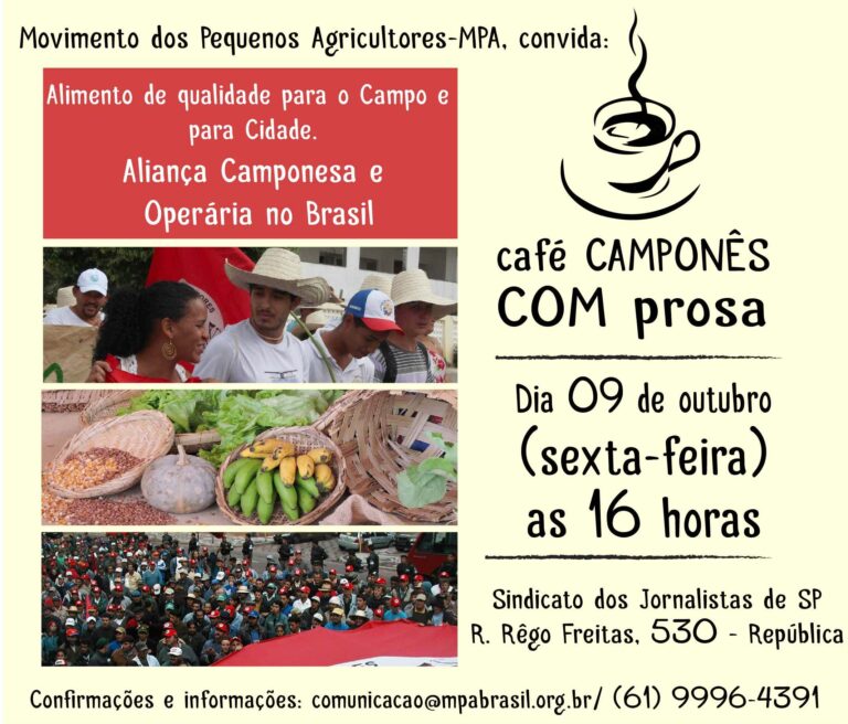 Vai ter Café com Prosa nesta sexta-feira