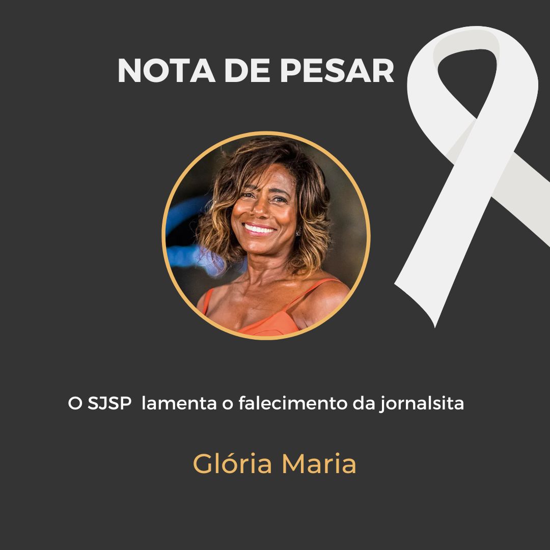 Nota de pesar pelo falecimento da jornalista Glória Maria