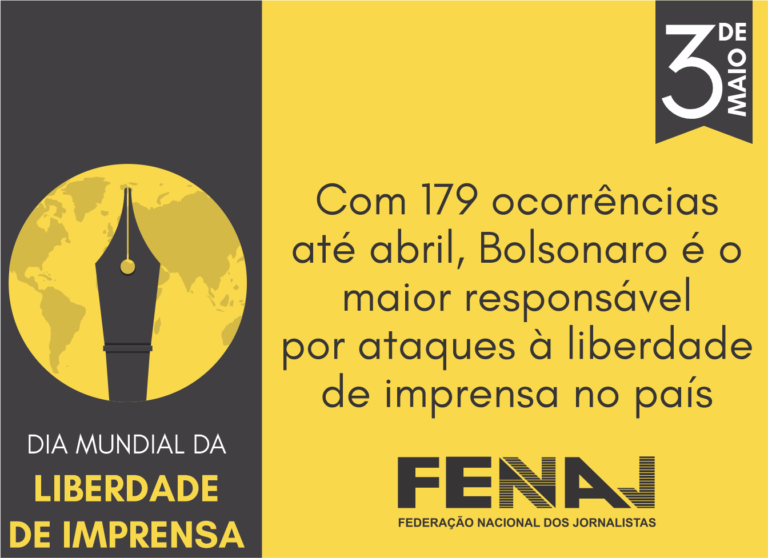 Presidente é o maior responsável por ataques à liberdade de imprensa no país