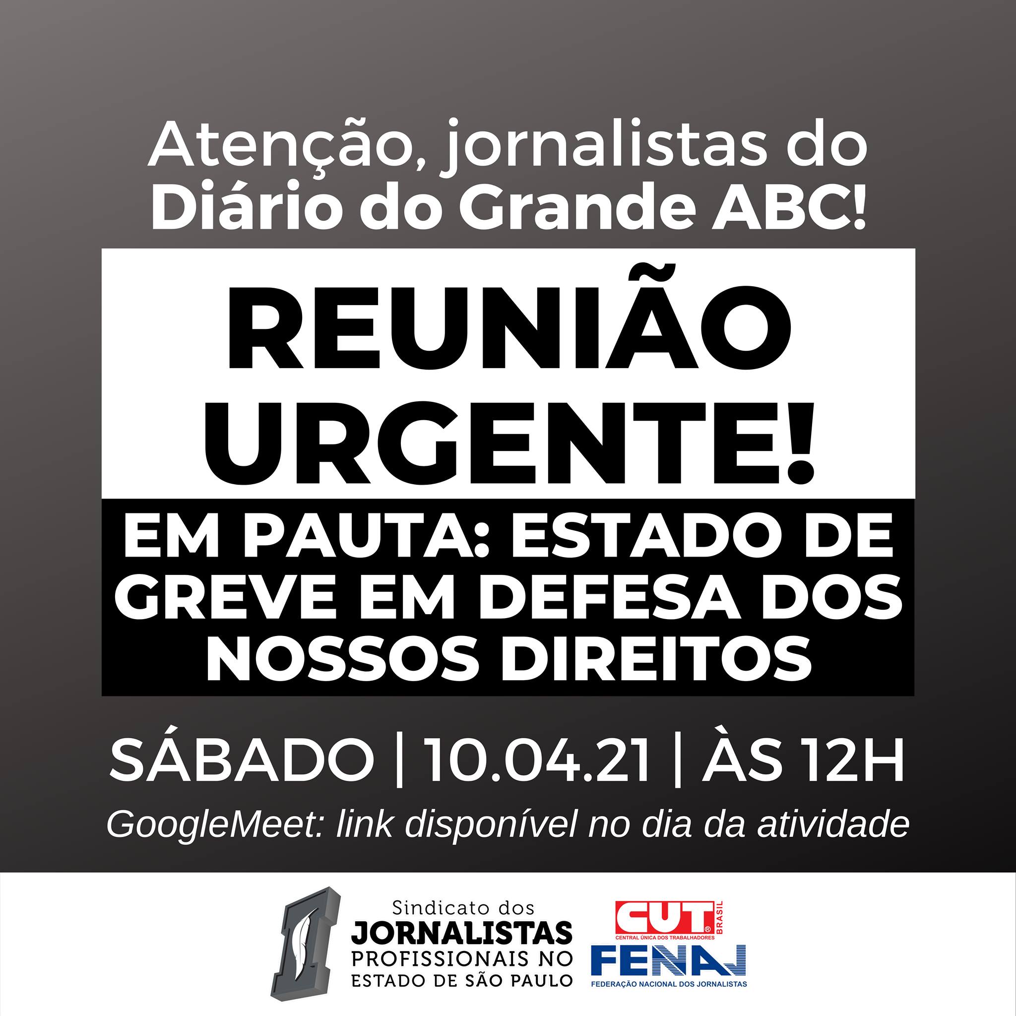 Sindicato convoca jornalistas do Diário do Grande ABC para reunião sobre estado de greve