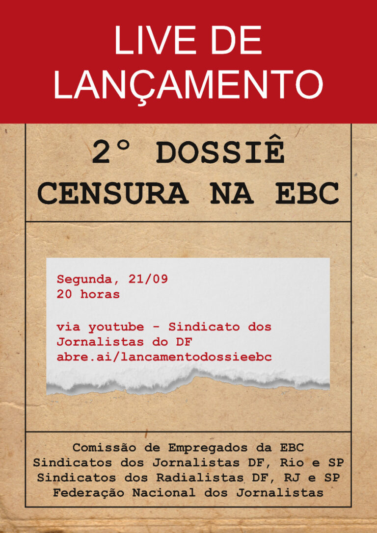 Dossiê com 138 denúncias de censura e governismo na EBC sob Bolsonaro é lançado na segunda às 20h