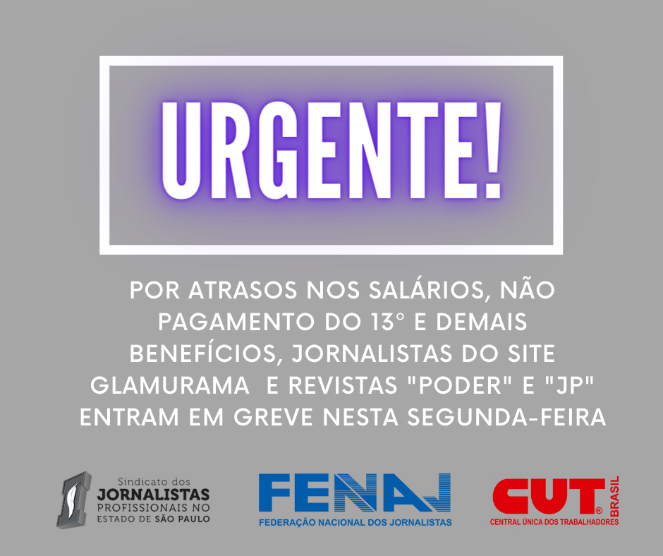 Jornalistas do site Glamurama entram em greve por atrasos!