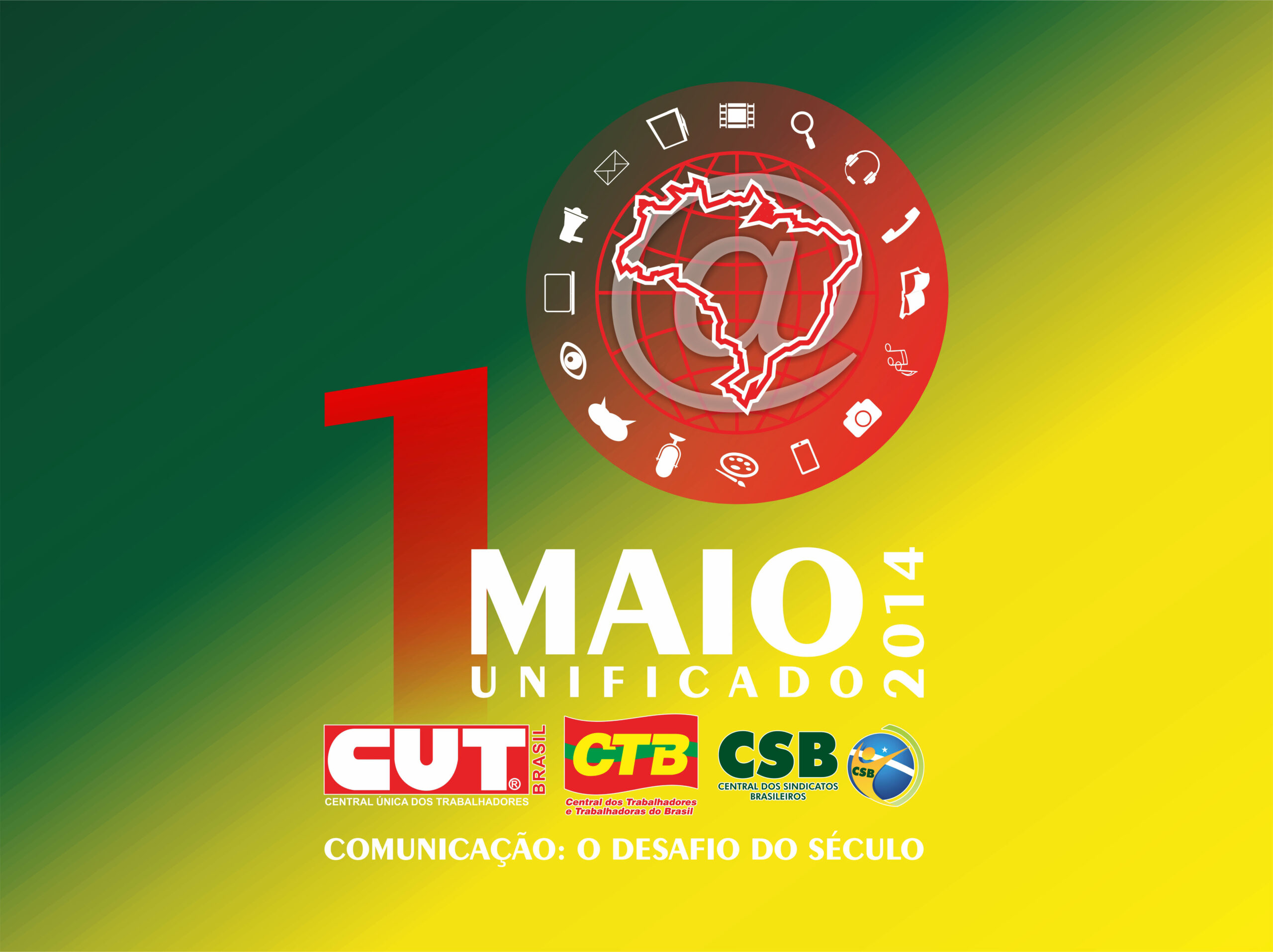 CUT e centrais sindicais realizam 1º de Maio Unificado em 2014