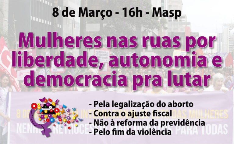 Mulheres na Avenida Paulista por democracia e igualdade de direitos