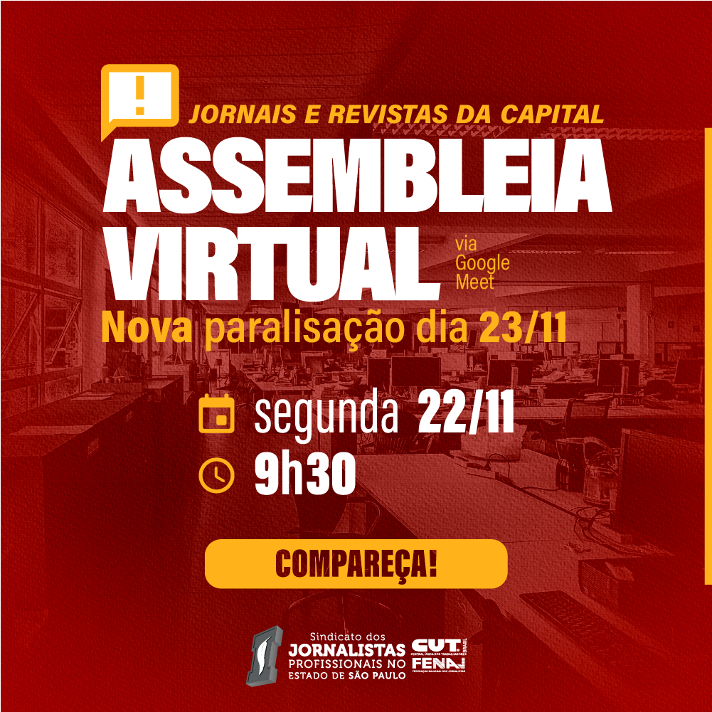 Jornais e Revistas da Capital: Sindicato convoca assembleia para a próxima segunda-feira (22), às 9h30