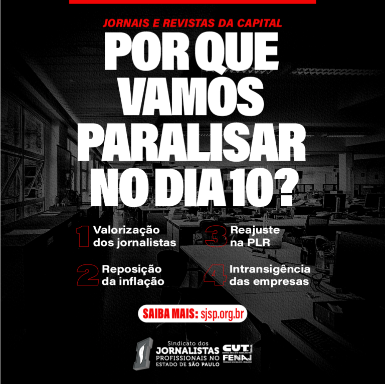 Por que paralisar no dia 10 de novembro?