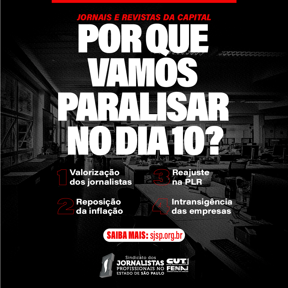 Por que paralisar no dia 10 de novembro?