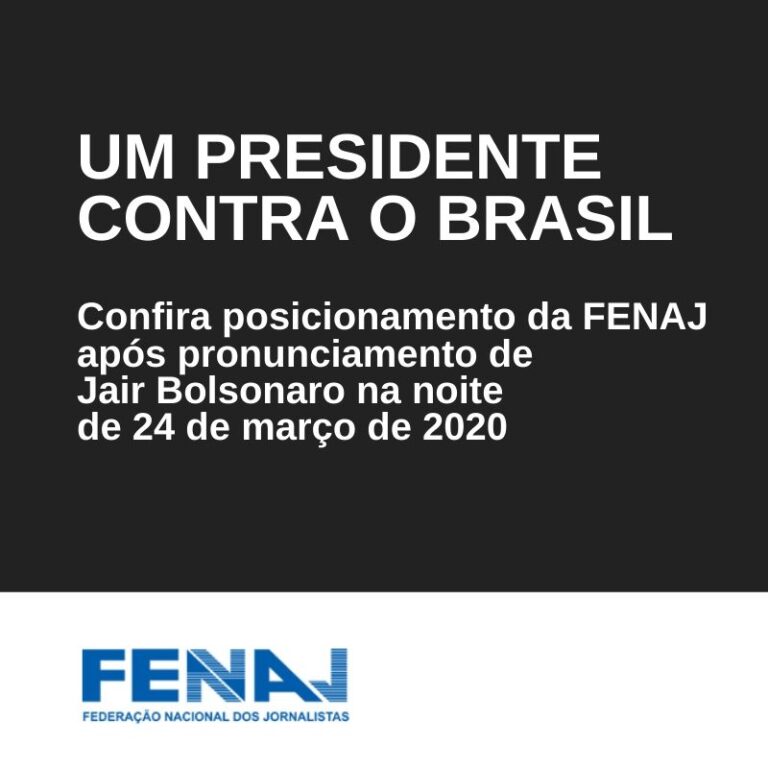Nota oficial: Um presidente contra o Brasil
