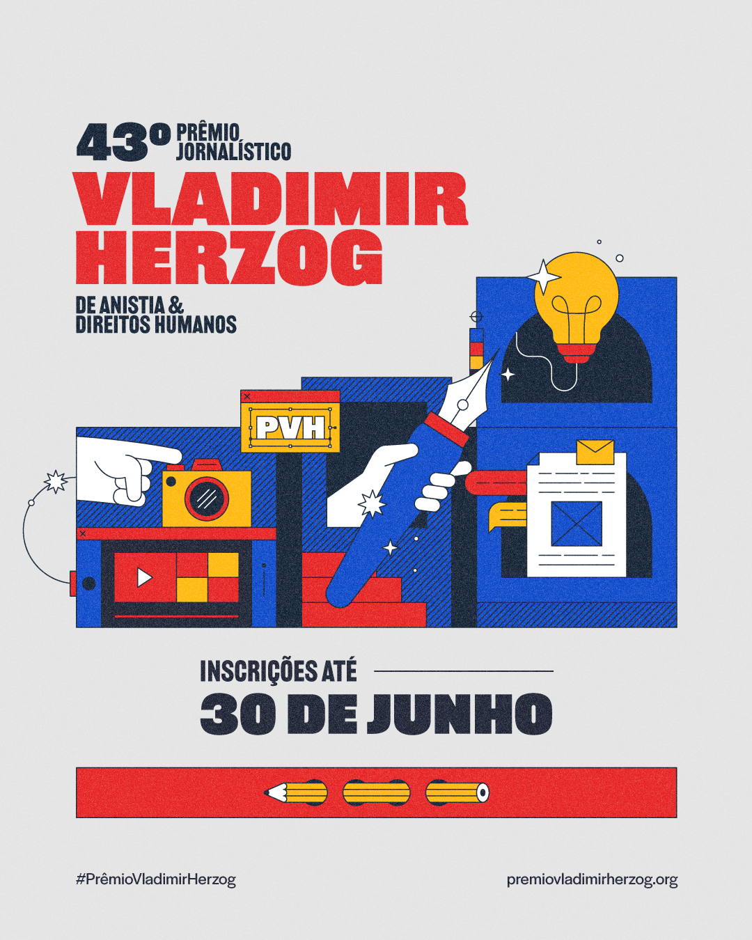 Inscrições para o 43º Prêmio Vladimir Herzog se encerram amanhã (30)