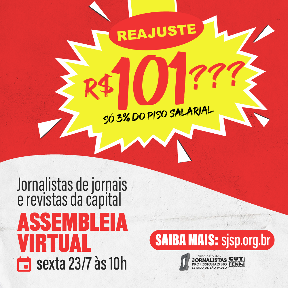 Assembleia de jornais e revistas da capital: sexta (22), às 10h