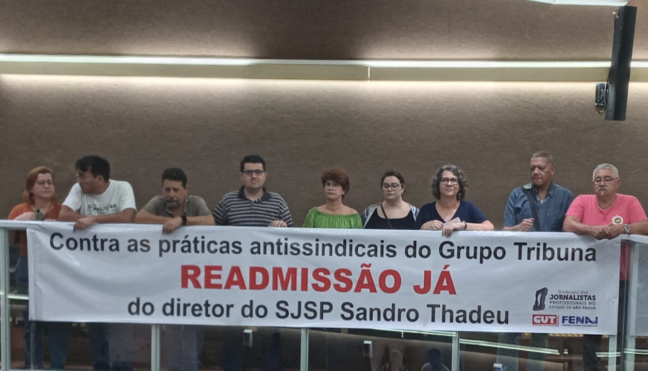 Prática antissindical do Grupo Tribuna é denunciada na Câmara de Santos