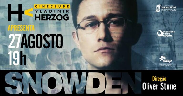 Cineclube Vladimir Herzog apresenta “Snowden – Herói ou Traidor” e debate o vazamento de informações pela imprensa