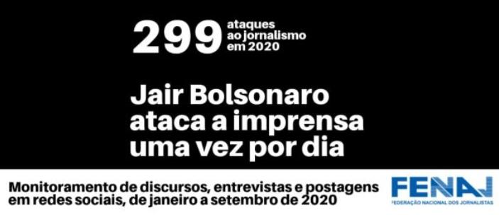 Em nove meses, Bolsonaro cometeu 299 ataques a jornalistas