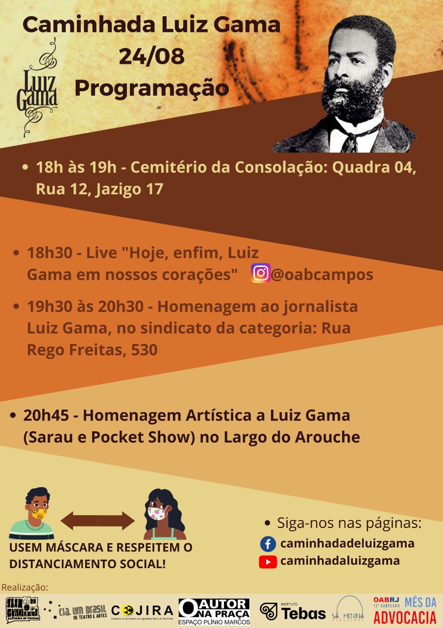 Caminhada de Luiz Gama chega ao cinema