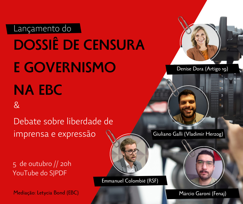 3º Dossiê de Censura e Governismo na EBC aponta aumento de casos de censura no período de um ano