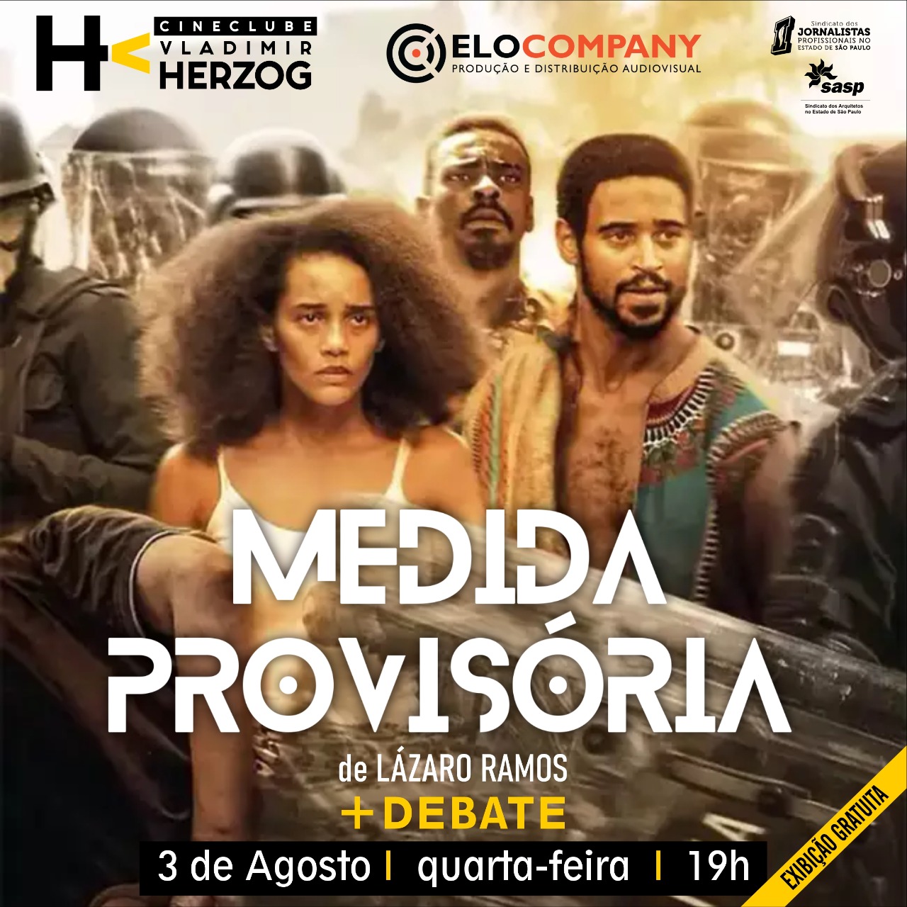 Cineclube Vladimir Herzog e Elo Company apresentam “Medida Provisória”