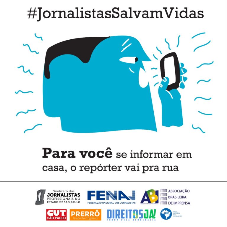 MANIFESTO | #JornalistasSalvamVidas