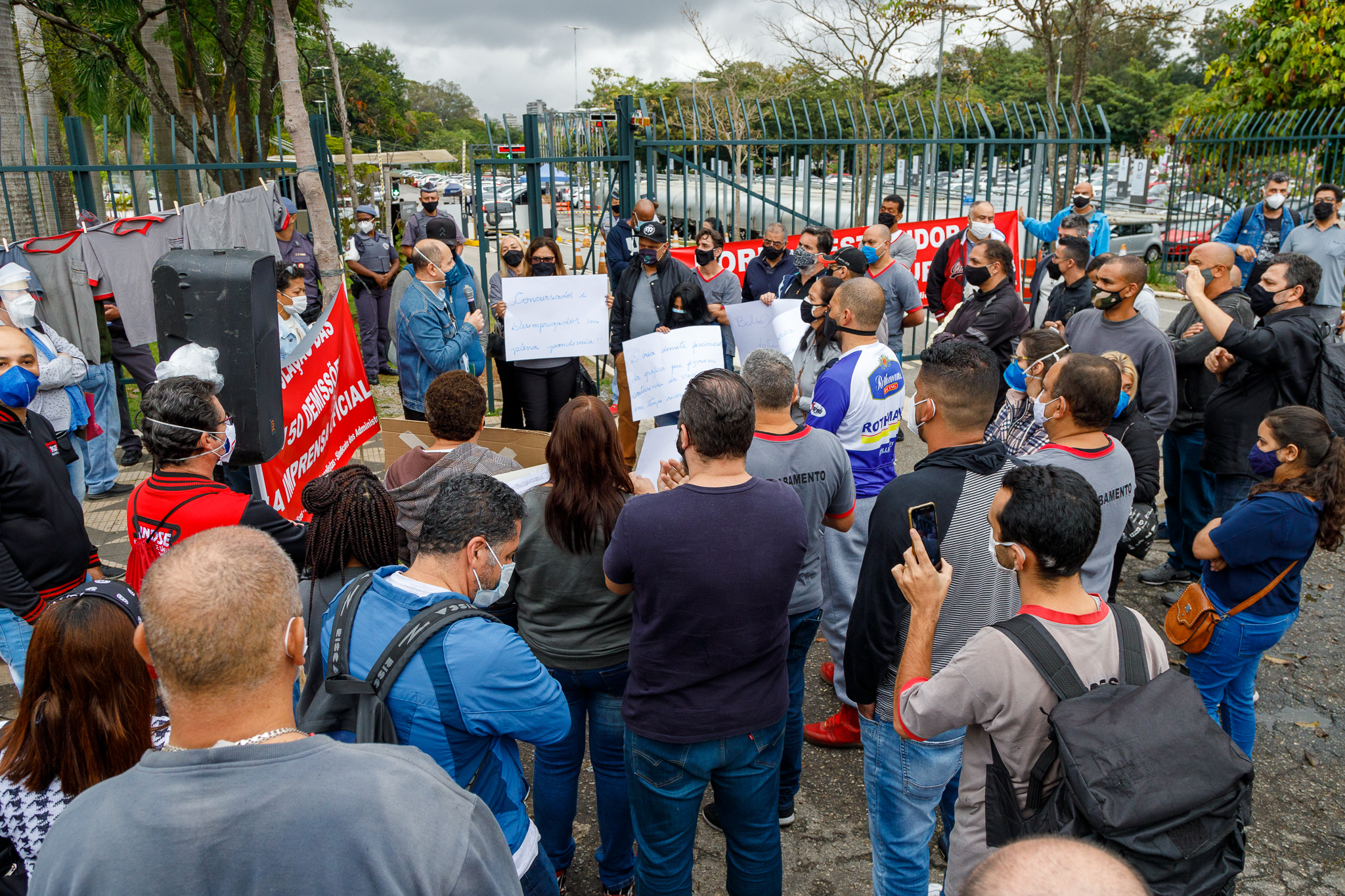 Ato contra as demissões na Imprensa Oficial