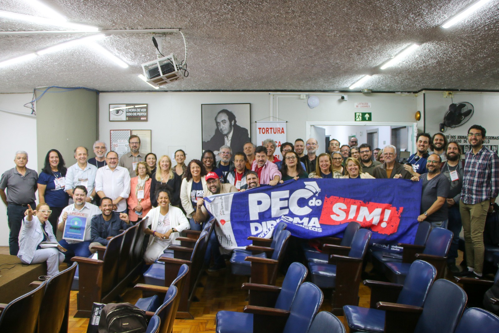 Ato político marca a abertura do 16° Congresso dos Jornalistas