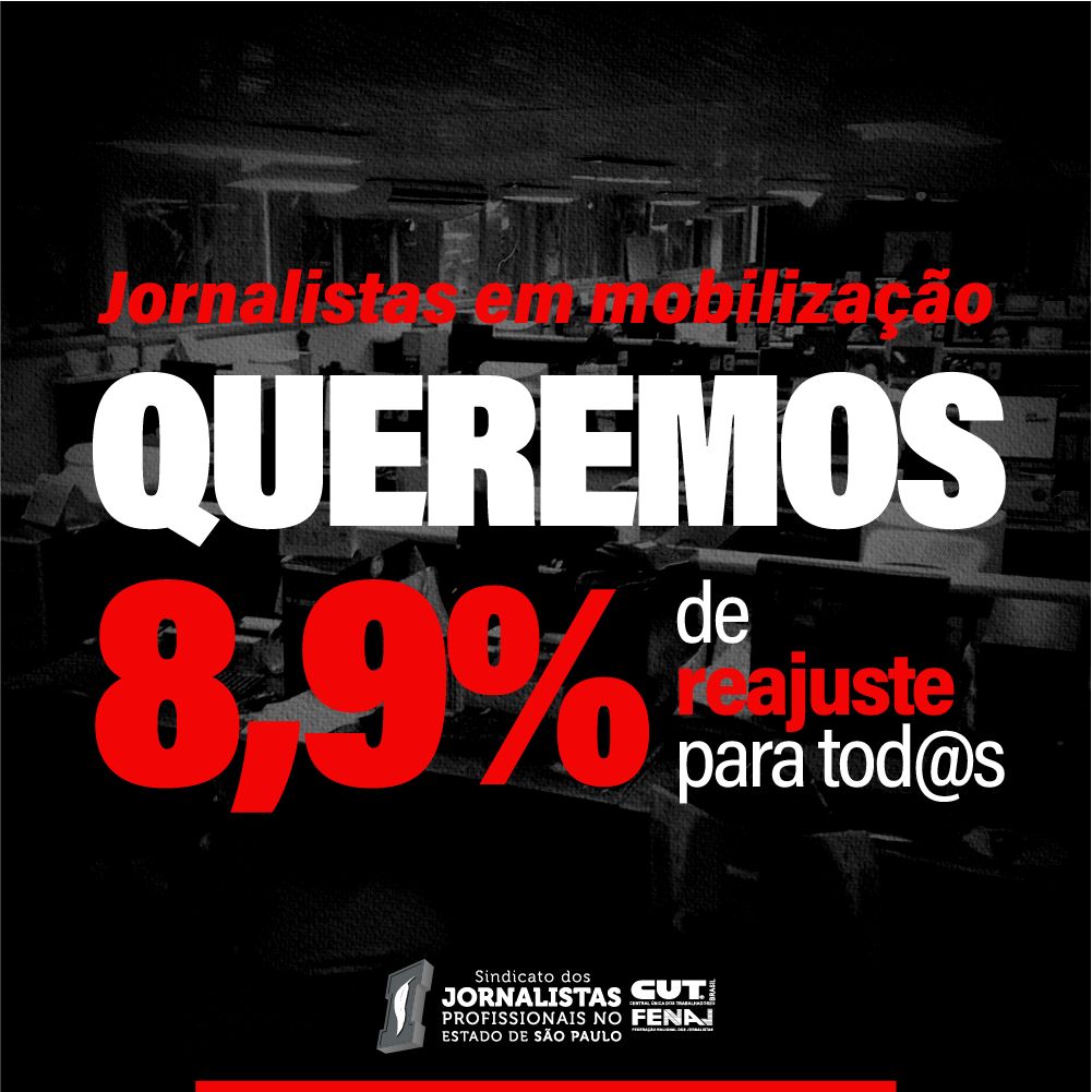 Paralisação de jornalistas por recomposição salarial gera apoio de organizações e políticos