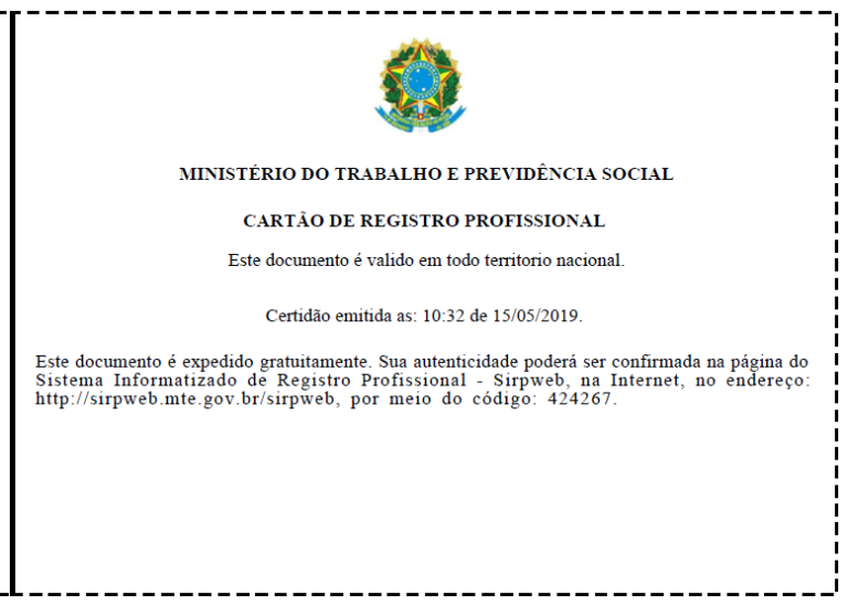 Como obter o registro profissional (MTb)