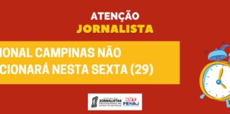 Regional Campinas não funcionará nesta sexta (29)