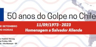 Encontro discute os 50 anos do golpe no Chile: 11/09/1973 – 2023, Homenagem a Salvador Allende