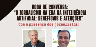 Roda de Conversa:“O jornalismo na era da Inteligência Artificial: benefícios e atenções”, nesta quinta (21) às 18h30, em Campinas