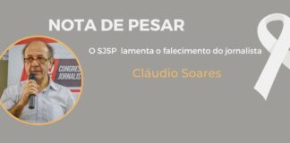 NOTA DE PESAR – CLÁUDIO LUIS DE OLIVEIRA SOARES