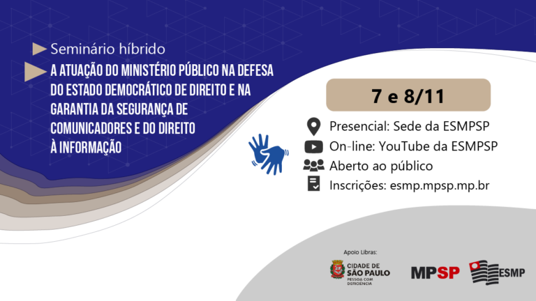 MP-SP promove seminário para discutir violência contra jornalistas