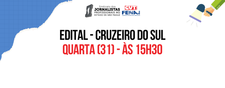 Jornalistas do Cruzeiro do Sul têm assembleia na quarta-feira