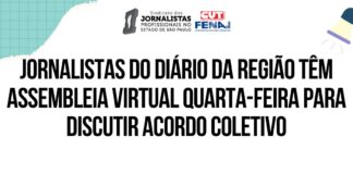 Jornalistas do Diário da Região têm assembleia virtual quarta-feira para discutir acordo coletivo