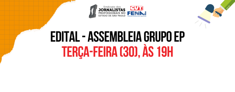 Jornalistas de rádio do Grupo EP têm assembleia nesta terça-feira (30)