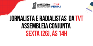 EDITAL – CONVOCAÇÃO DE ASSEMBLEIA DOS TRABALHADORES RADIALISTAS E JORNALISTAS DA EMPRESA TVT