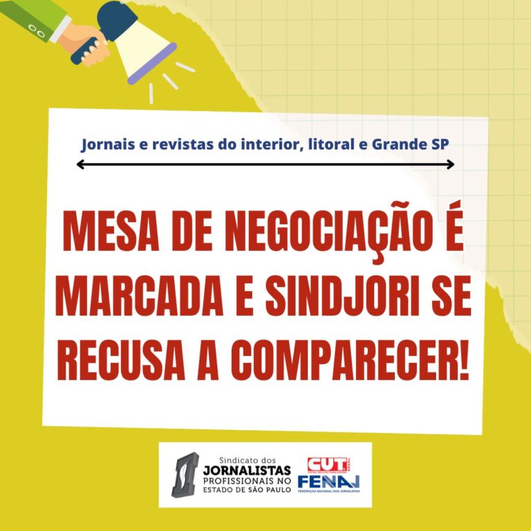 Mesa de negociação é marcada e SindJori se recusa a comparecer!
