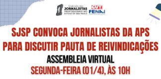 SJSP convoca jornalistas da APS para discutir pauta de reivindicações