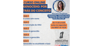 Estão abertas as inscrições para o curso”Genocídio: por trás do conceito”, oferecido pelo SJSP