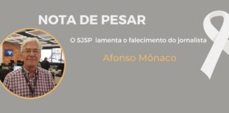 Nota de falecimento: Afonso Mônaco Morre o jornalista Afonso Mônaco. Foto: Reprodução/Facebook