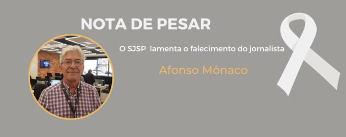 Morre o jornalista Afonso Mônaco. Foto: Reprodução/Facebook