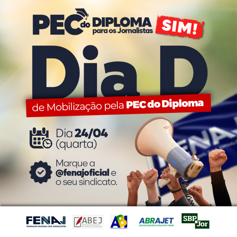 FENAJ realiza “Dia D de Mobilização pela PEC no Diploma” na próxima quarta (24)