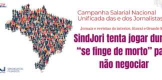 SindJori tenta jogar duro e “se finge de morto” para não negociar