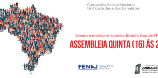 Assembleia geral nesta quinta-feira. Concentração da categoria será à noite! Bora!