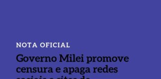 Governo Milei promove censura e apaga redes sociais e sites de comunicação pública: FENAJ solidariza-se com os jornalistas argentinos